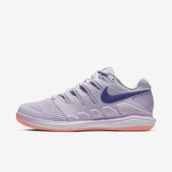 Nike Court Air Zoom Vapor X - Női Teniszcipő - Lila/Világos Mangó/Lila